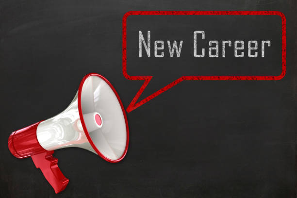 istock New career recruitment job megaphone blackboard 1347825726