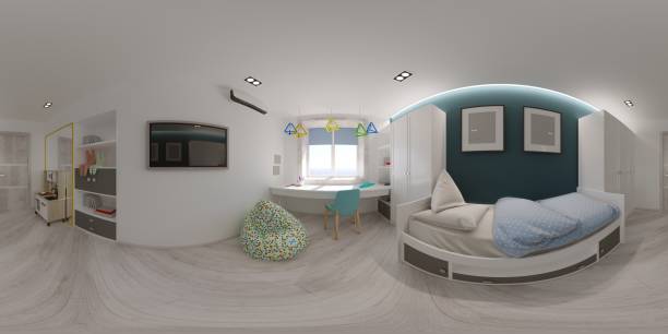 istock spherical panorama of the interior, 3D illustration 1347826617
