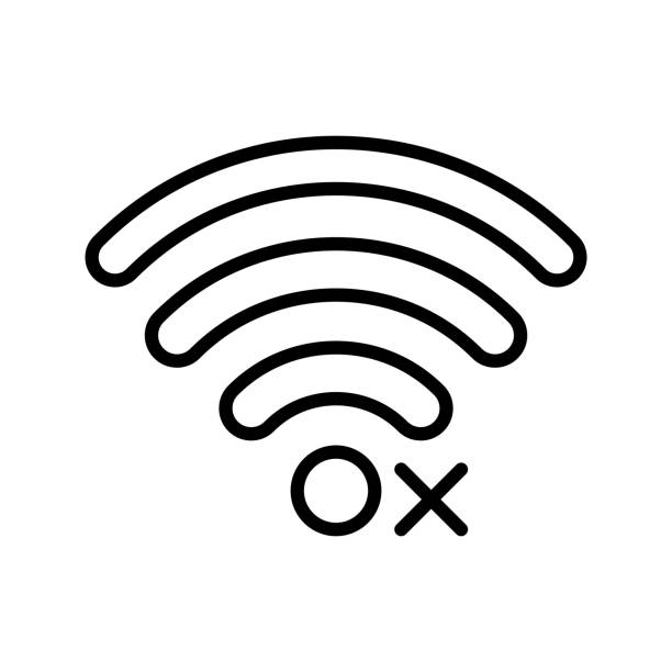 Wifi Icon Design Vector Template Illustration Wifi Icon Design Vector Template Illustration Sign And Symbol EPS 10 access point router stock illustrations