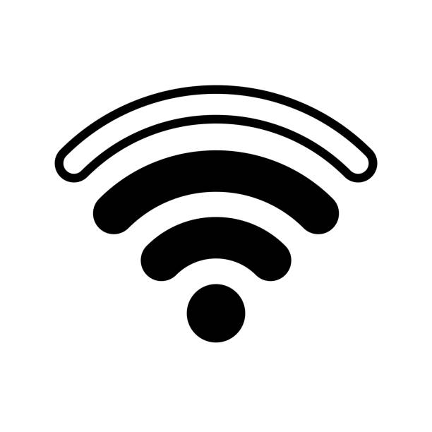 Wifi Icon Design Vector Template Illustration Wifi Icon Design Vector Template Illustration Sign And Symbol EPS 10 access point router stock illustrations