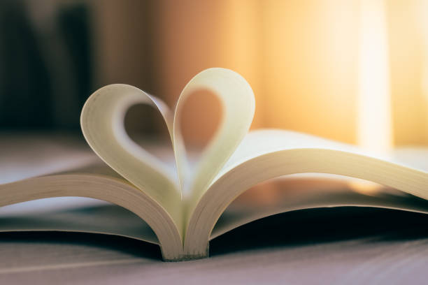 istock Heart from a book page concept for valentine's day. 1347826954