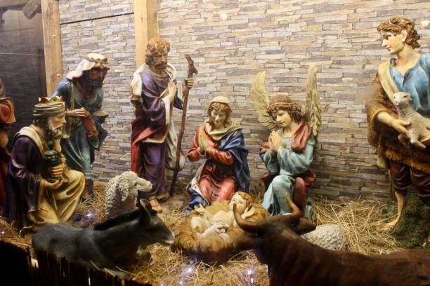 istock Christmas nativity scene, Jesus 1347827993