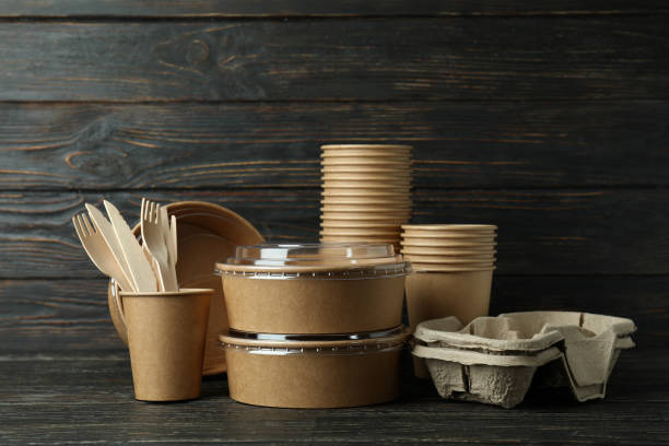 istock Delivery containers for takeaway food on wooden table 1347830291