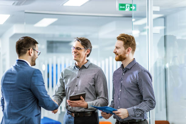 istock Hello colleague, it is nice to meet you! 1347831611