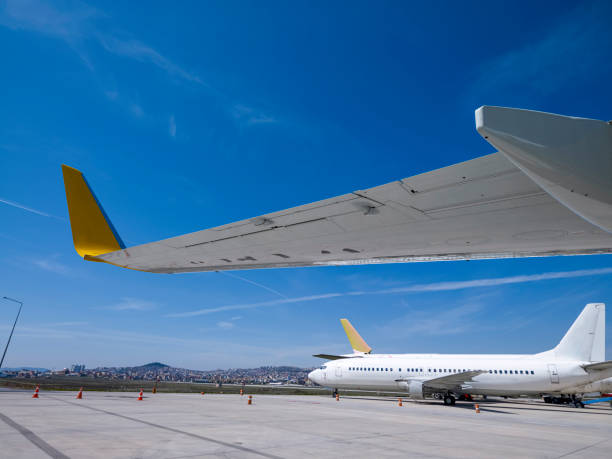 istock Passenger planes parked at the airport 1347832217