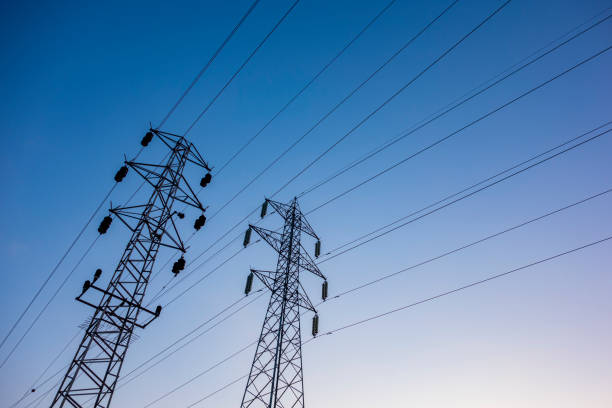 istock High voltage transmission lines for electric power 1347834808