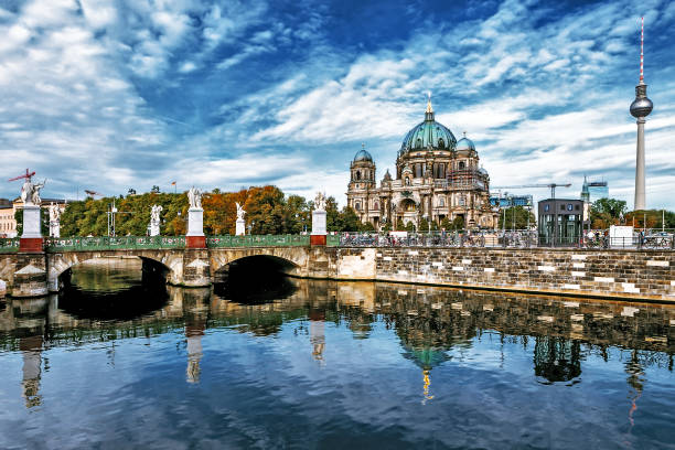istock Spree river view and Berliner Dome, Germany, Berlin 1347835150