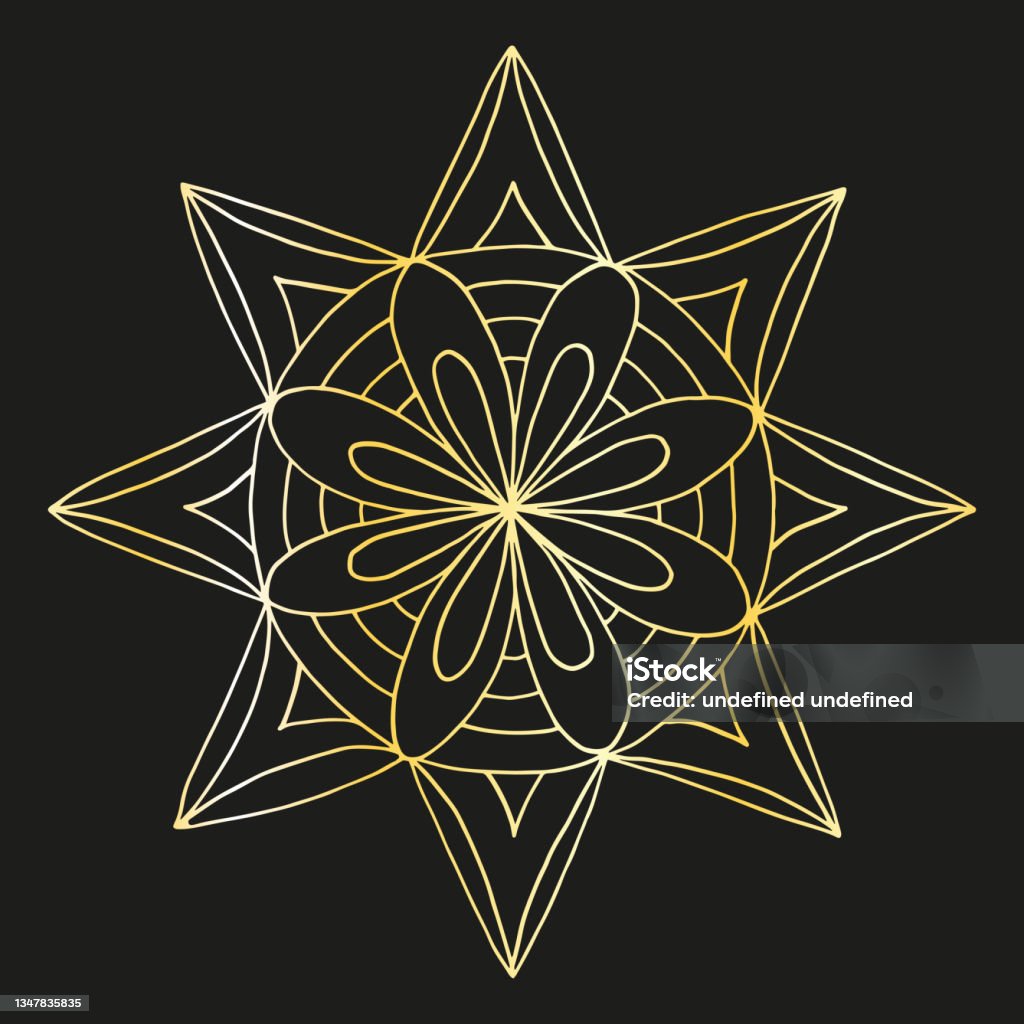 Gold Abstract Vector Patterns Vector Abstract Pattern Gold On Black Stock Illustration - Download ...