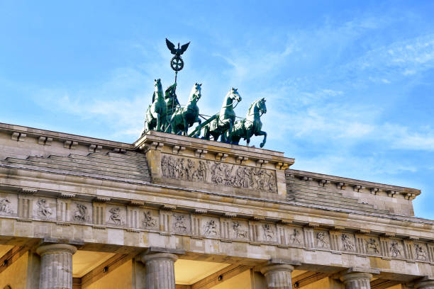 istock Brandenburg Gate detail in Pariser Platz, Germany, Berlin 1347835932