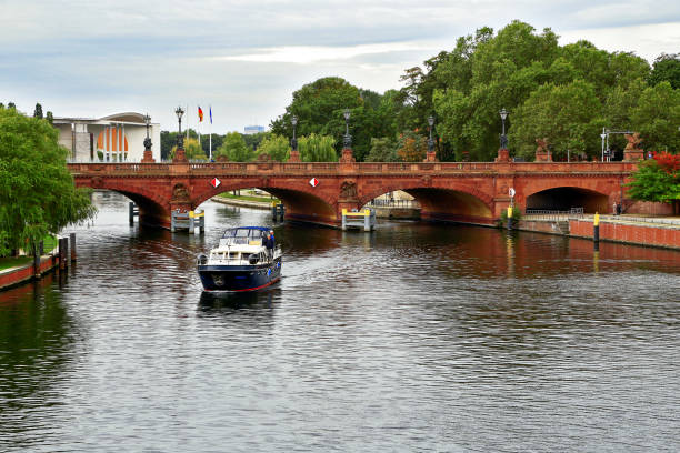 istock Old Canal Bridge on Friedrichshain Kreuzberg Berlin district, Germany 1347836107