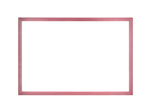 Empty frame for a photo or picture on a white background.