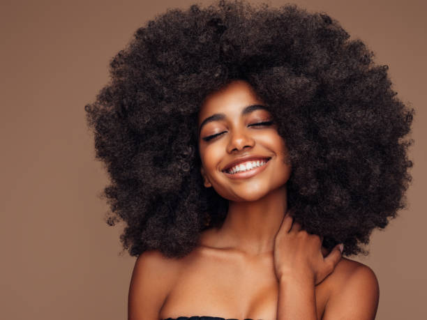 istock Beautiful girl with curly hairstyle 1347845632