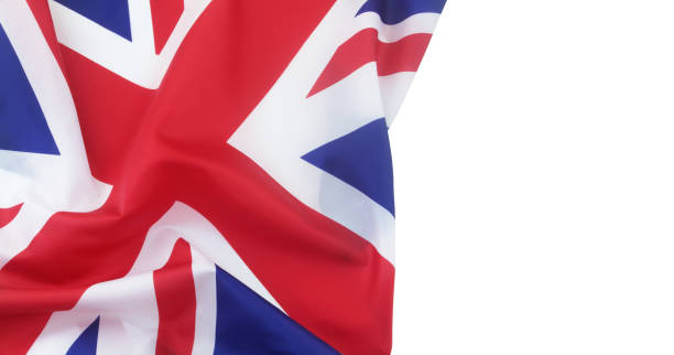 istock UK flag isolated on white background. 1347846754