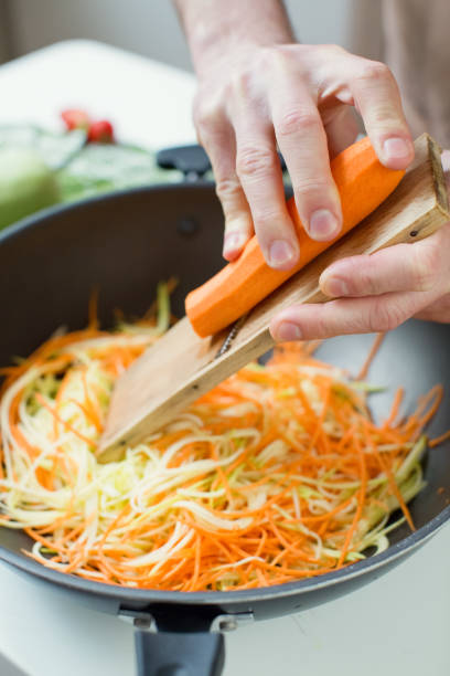 istock Preparation cooking asian wok food ingredients 1347856287
