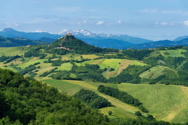 istock Rural landscape near San Polo and Canossa, Emilia-Romagna 1347858217