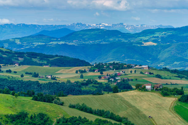 istock Rural landscape near San Polo and Canossa, Emilia-Romagna 1347859034