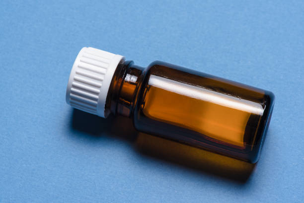 istock Medicial preparation glass bottle 1347862066