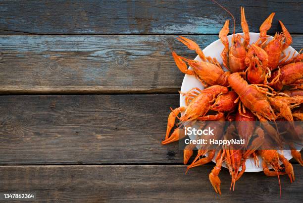 Boiled Crawfish Stock Photo - Download Image Now - Boiling, Crayfish - Animal, Crayfish - Seafood