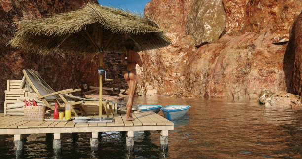 istock Idyllic Canyon Lake Scenery 1347865624