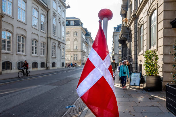 National flag of Denmark.
