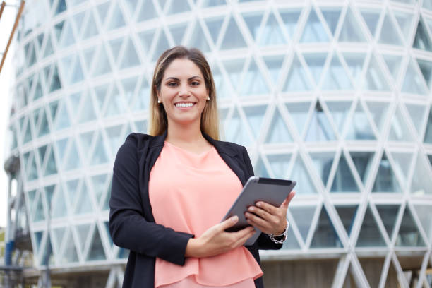 istock Businesswoman in urban environment 1347884280