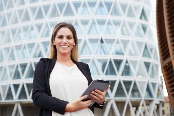 istock Businesswoman in urban environment 1347884314