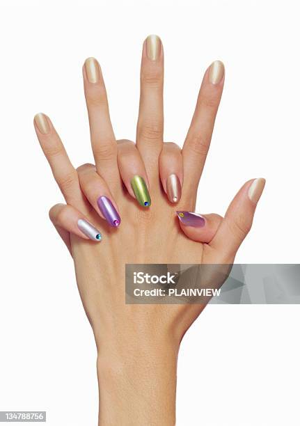 Precious Fingernail Stock Photo - Download Image Now - Manicure, Cut Out, Fingernail