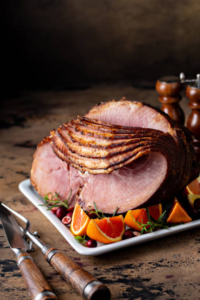 istock Christmas ham brown sugar glazed 1347890590