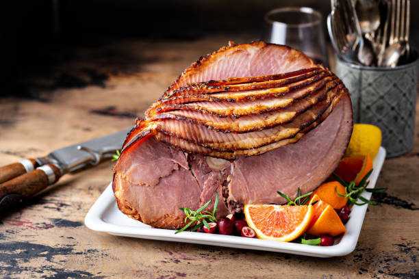 istock Christmas ham brown sugar glazed 1347890593