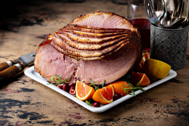 istock Christmas ham brown sugar glazed 1347890594
