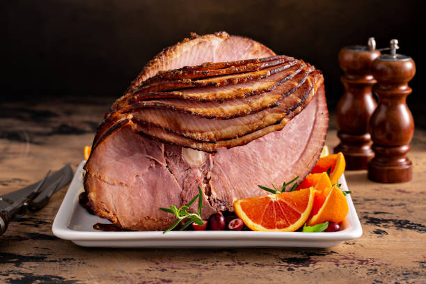 istock Christmas ham brown sugar glazed 1347890614