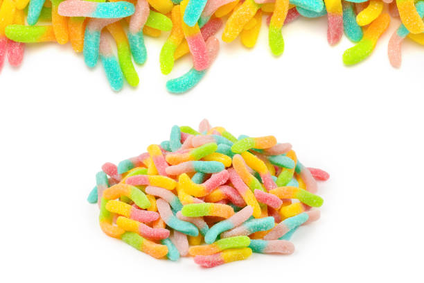 istock Jelly sweets isolated on white background 1347893192