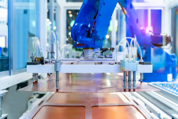 istock robotic pneumatic piston sucker unit on industrial machine 1347902173