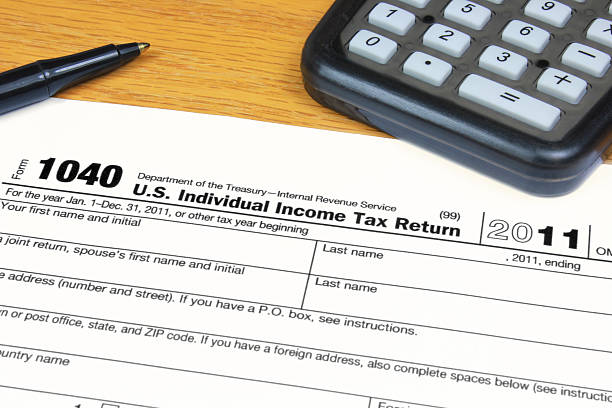 istock Form 1040 U.S. Income Tax Return for 2011 134790862