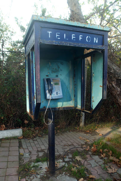 istock Old card public phone 1347910392
