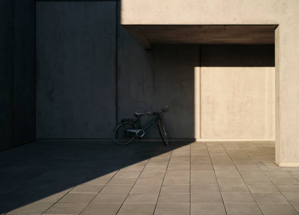 Bicycle parked near building in city in Reykjavík, Iceland