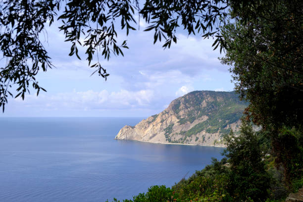 una vista del parque nacional de cinqueterre - european culture riomaggiore europe night fotografías e imágenes de stock