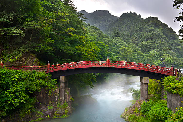 Sacred bridge Shinkyo stock photo