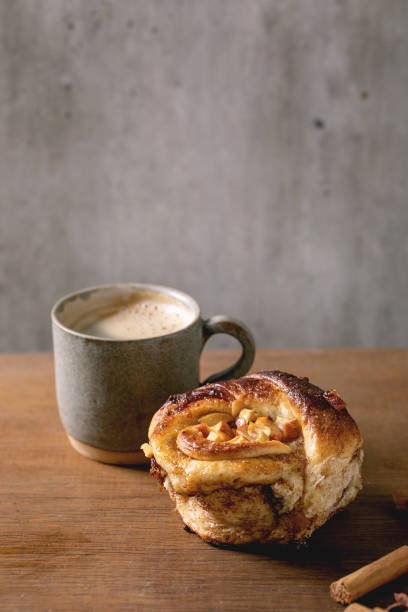 istock Sweet apple cinnamon buns. Traditional home bakery 1347918847