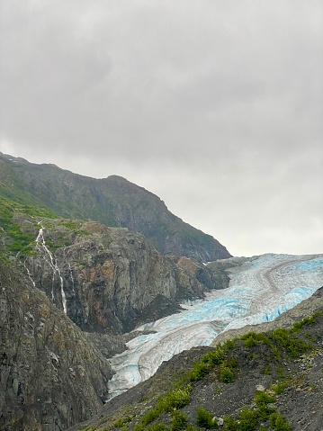 The disappearing Exit Glacier in Seward. Alaska.