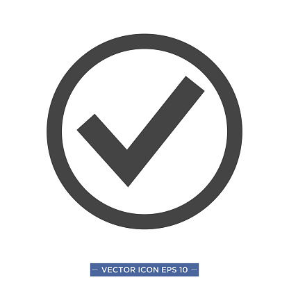 check mark icon vector illustration