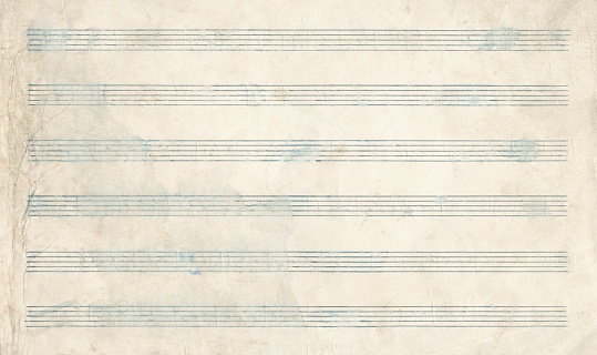 Grunge Musical Note Page