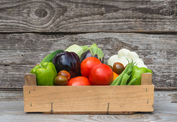 istock Fresh ripe vegetables, healthy eating concept 1347932841