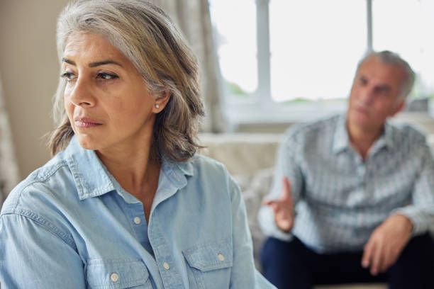 istock Mature Couple Having Argument At Home 1347942560