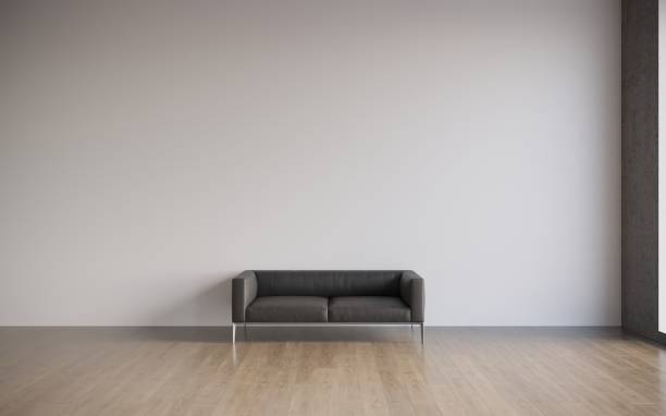 istock Comfortable sofa with pillows in the interior of a spacious living room. 1347943139
