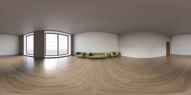 istock empty room, spherical panorama of the interior, 3D illustration 1347943218