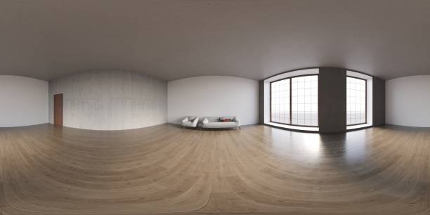 istock empty room, spherical panorama of the interior, 3D illustration 1347943224