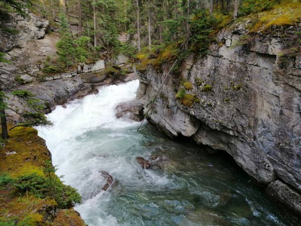 istock LANDSCAPE WITH A CANYON, RIVER AND WATERFALLS 1347944015
