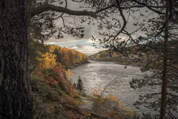 istock Golden Autumn On The Umba 1347947000