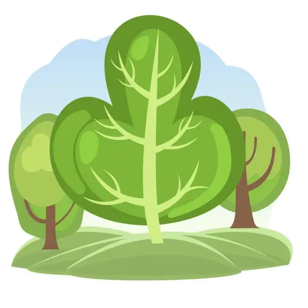 Soft Tree Vector Free soft trees tree cartoon color nature media public domain png svg ...